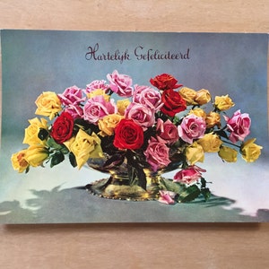 Jahrgang niederländischen Geburtstag Postkarte 1950