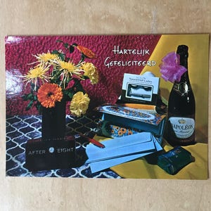 Jahrgang Mitte des Jahrhunderts holländische Geburtstag Postkarte