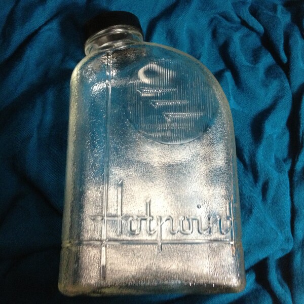 Vintage Hotpoint Refrigerator Glass Bottle