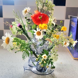 Kit per composizioni floreali Vintage Floral Magic, vaso multi-bocciolo, centrotavola, decorazione per torta o cesto appeso, decorazione floreale retrò