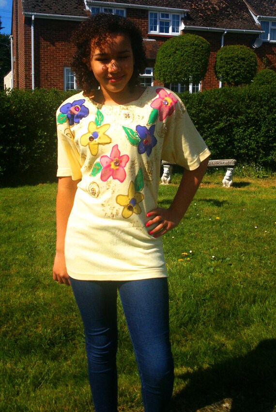 Vintage designer FRANK SAUL 80s Tshirt, Plus size