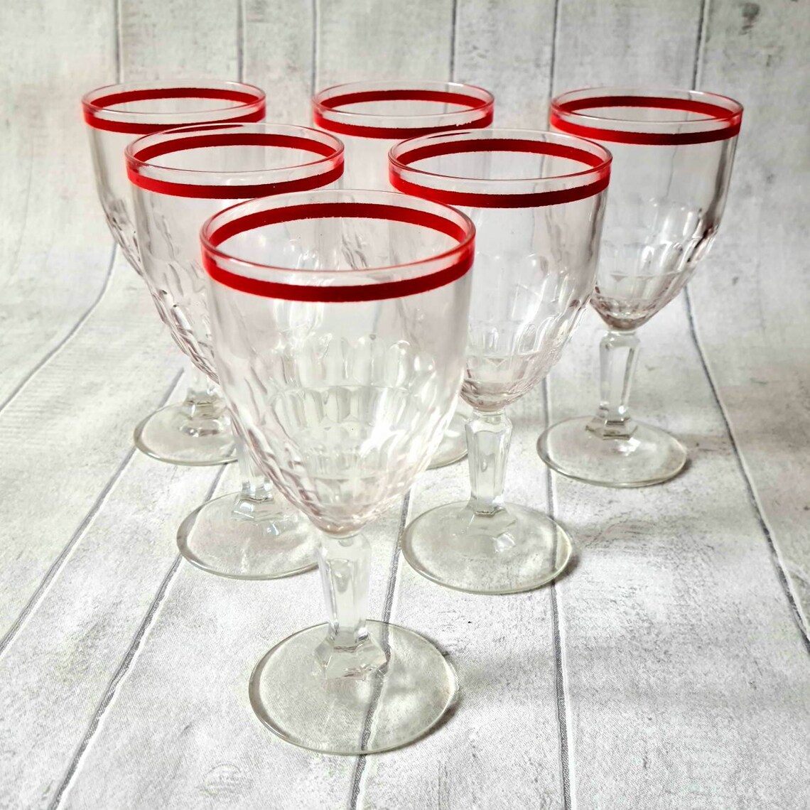 HUGE Full Set of Vintage Crystal Bar Glasses. Wine Glasses Etsy