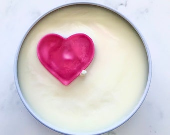 Soy Candle- Color Changing Wax- Valentine’s Day- Heart Candle
