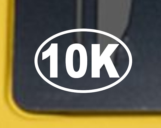 10K Marathon vinyl decal, 10k vinyl sticker, 10k marathon sticker, 10k runner decal, Marathon vinyl decal, Runners 10k sticker, runner decal