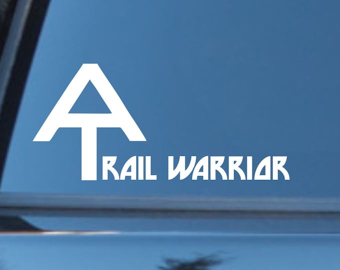 Appalachian Trail Warrior decal, trail warrior decal, trail warrior sticker, AT decal, Appalachian trail sticker, Appalachian trail warrior