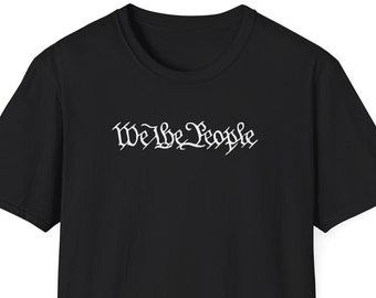 We the People Unisex Softstyle camiseta, camiseta patriótica, camisa de la Constitución, camisa We the people, camiseta del orgullo americano