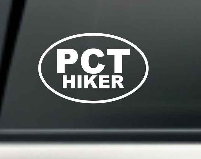 PCT Hiker decal, PCT Hiker sticker, PCT decal, Pacific Crest Trail decal, Hiker sticker, Hiker decal, pct hiker gear, hiker gear, hiker