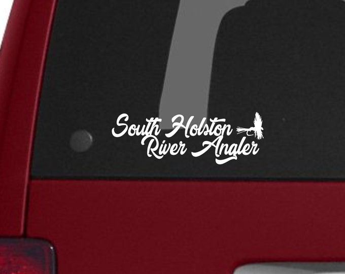 South Holston River Angler decal, South Holston River Angler sticker, SOHO river, South Holston river, Bristol South holston, Trout angler