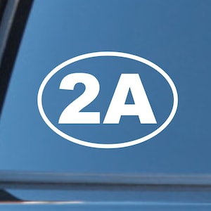 2nd Amendment vinyl decal, 2A vinyl decal, 2A vinyl sticker, 2nd Amendment sticker, Virginia 2nd Amendment decal, second amendment sticker