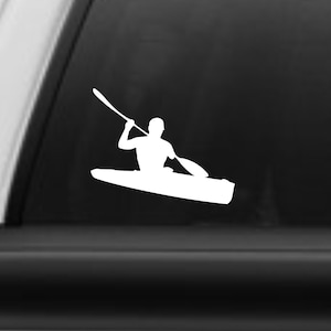 Kayak decal, Kayak sticker, Vinyl kayak decal, paddlesports decal, kayaking decal, kayaking sticker, kayak canoe decal, kayaker decal