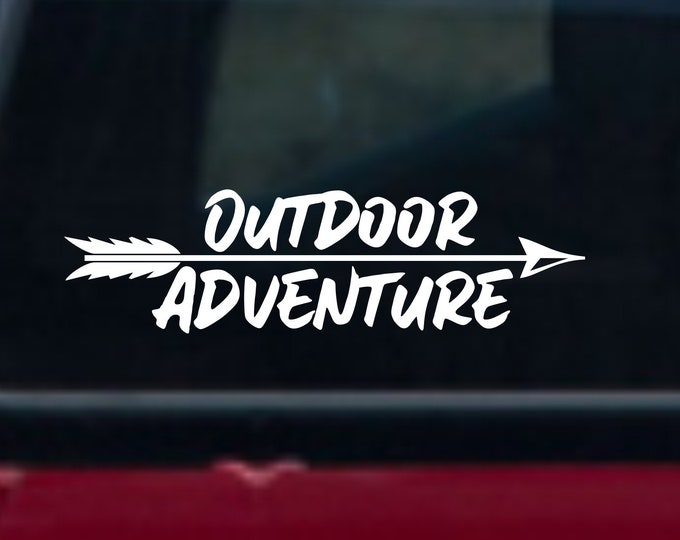 Outdoor Adventure decal, outdoor adventure sticker, outdoor adventure car decal, outdoor adventure, outdoor sticker, adventure sticker