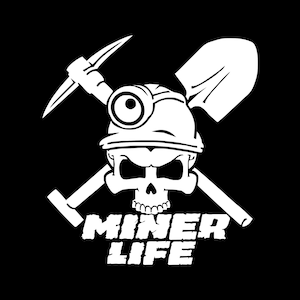 Coal Miner vinyl decal, Miner Life sticker, Miner Life decal, Miner Life