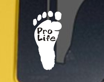 Pro Life vinyl decal, pro life sticker, pro life vinyl sticker, pro life car decal, pro life, pro life window decal, pro life advocate
