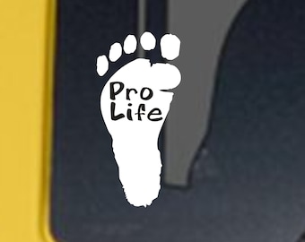 Calcomanía de vinilo Pro Life, pegatina pro vida, pegatina de vinilo pro vida, calcomanía de coche pro vida, pro vida, calcomanía de ventana pro vida, defensor de la vida pro