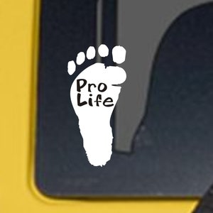 Pro Life vinyl decal, pro life sticker, pro life vinyl sticker, pro life car decal, pro life, pro life window decal, pro life advocate
