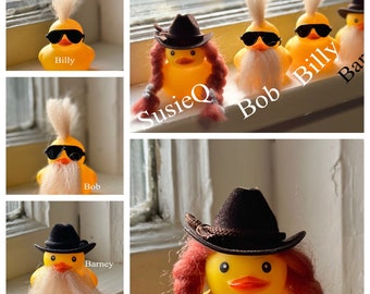 cowboy and cowgirl ducks, Mohawk ducks, Bearded ducks. Everyone will be talking about your ducks!!! They are soooo cute!