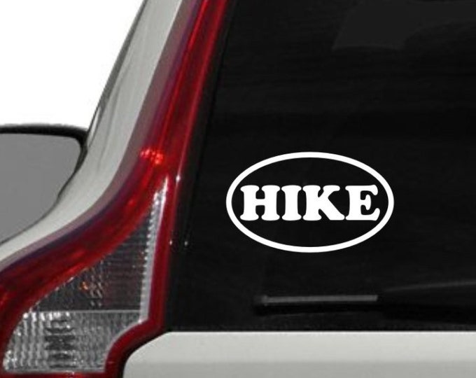 Vinyl HIKE oval decal, appalachian trail decal, appalachian trail sticker, oval hiker decal, hiker decal, hiker sticker, appalachian trail