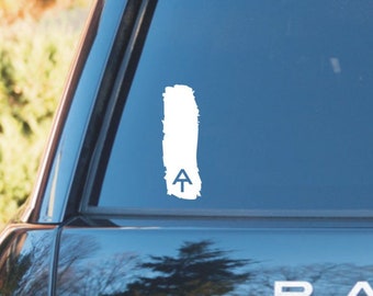 Appalachian trail, blaze marker decal, white blaze decal, white blaze sticker, hiker decal, appalachian trail sticker, Appalachian Trail