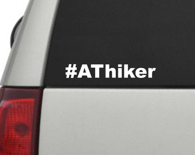 Appalachian Trail hashtag decal, AT hiker decal, hiker decal, AT hashtag decal, Appalachian trail sticker, backpacker hashtag decal, hiker