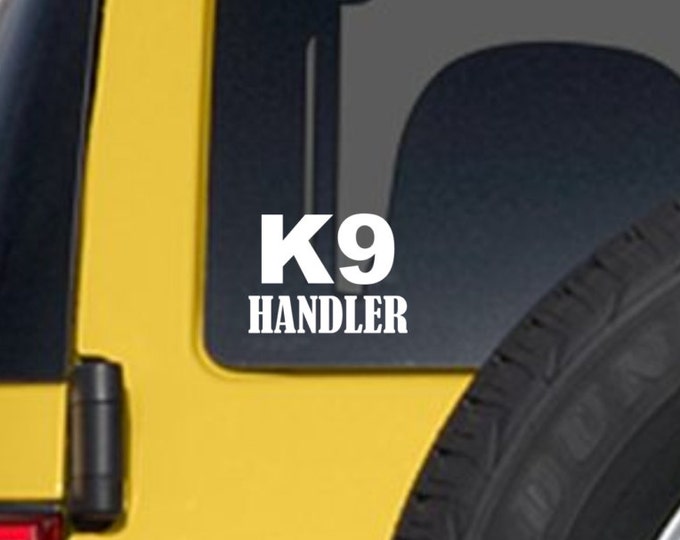 K9 handler decal, K9 handler sticker, K9 handler, K9 car sticker, police dog decal, police dog sticker, k9 sticker, k9 dog sticker, k9