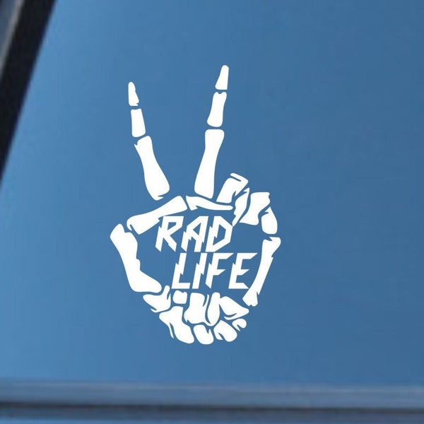 Rad Life skeleton vinyl decal, Rad Life sticker, Rad Life decal, Radiology decal, Radiology Tech decal, Radiology Tech sticker, Rad Life