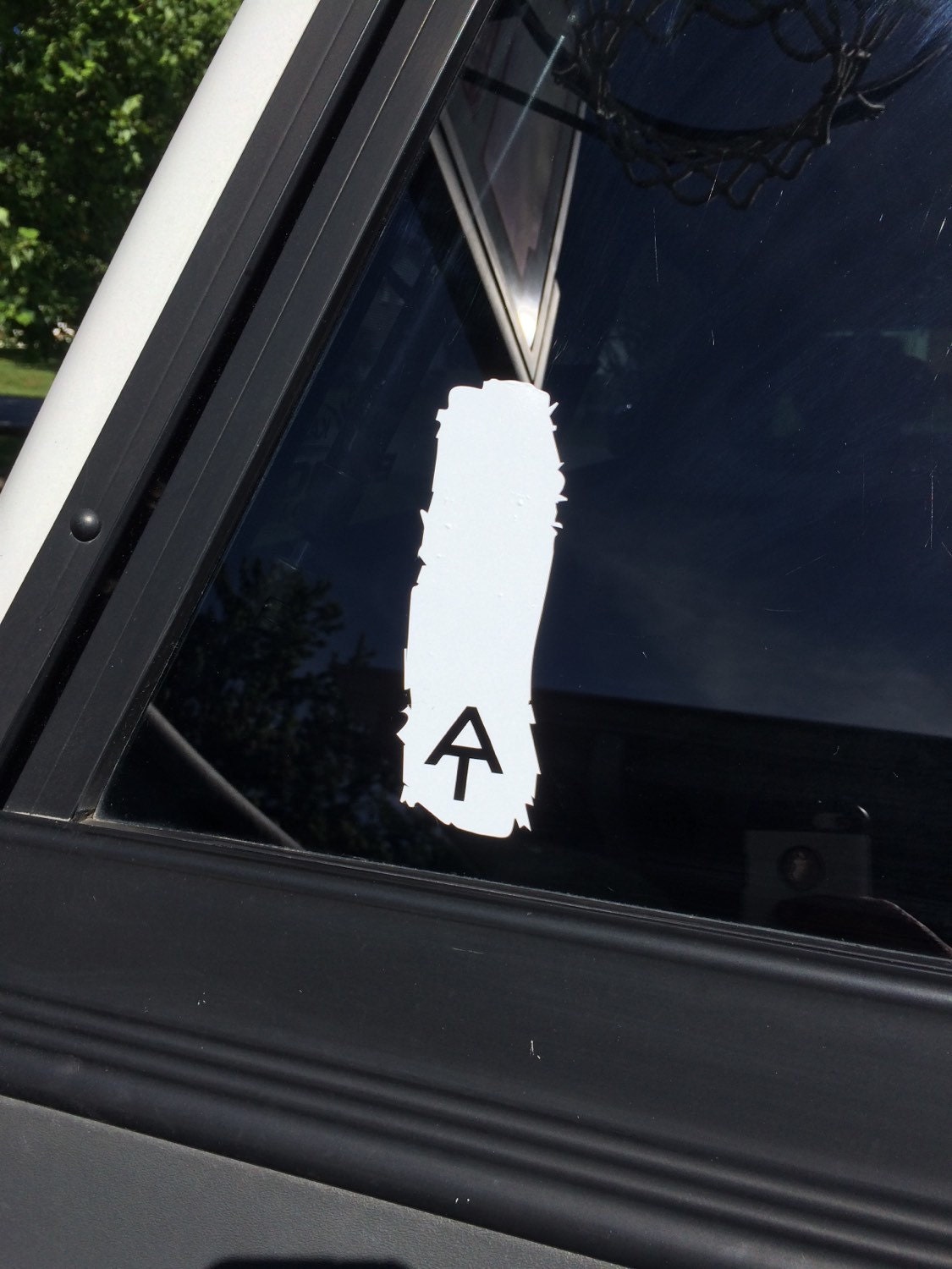 Appalachian trail blaze marker decal, white blaze decal ...