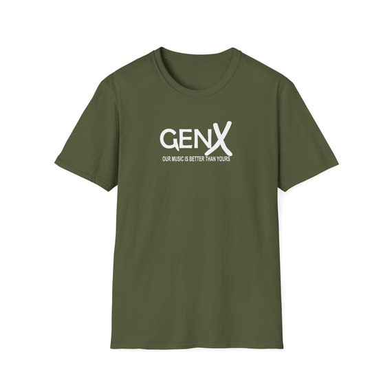 Gen X Unisex Softstyle T-shirt, Generation X Music T-shirt, Gen X