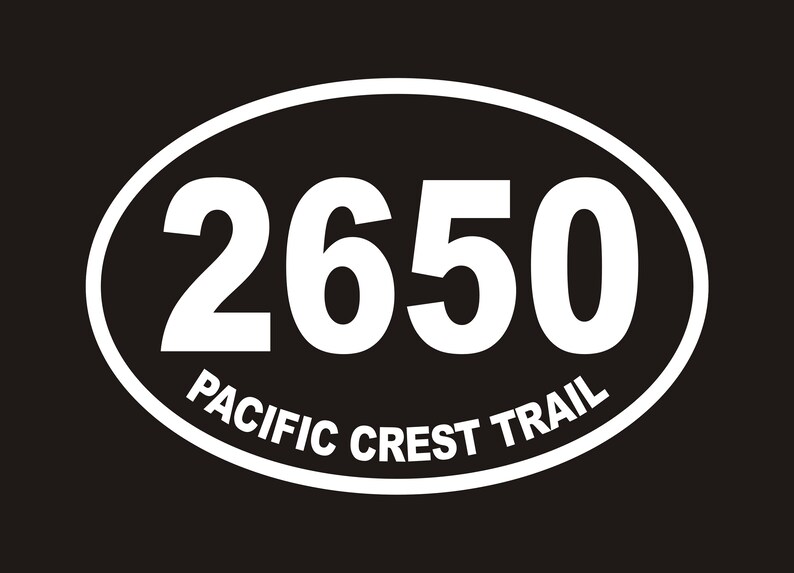 Pct Sticker Customizable, Pacific Crest Trail Vinyl Decal, PCT Decal, PCT Sticker ...