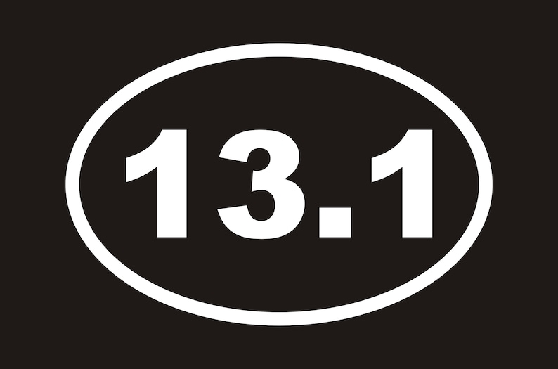 13.1 Half Marathon Decal, 13.1 Decal, 13.1 Sticker, Runners Decal ...