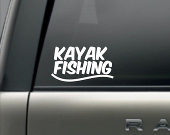 Kayak Fishing decal, Kayak Fishing sticker, kayak fishing vinyl decal, kayak fishing, KBF decal, KBF sticker, kayak angler decal, kayak