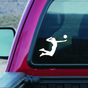 Volleyball decal, Volleyball sticker, Volleyball vinyl decal, Volleyball player decal, Volleyball slam decal