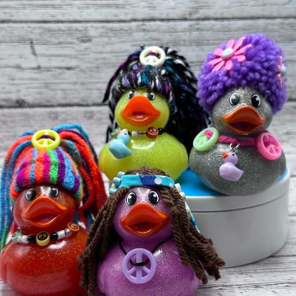 Hippie Ducks, rubber ducks, get ducked, ducks, got ducked, cruising ducks, duck it, hippie chics, hippies, peace