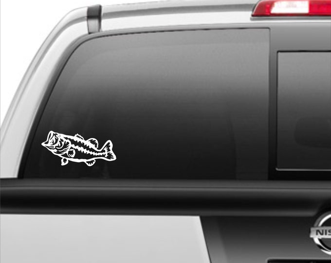 Largemouth Bass vinyl decal, Largemouth Bass sticker, Bass fishing decal, Bass Master decal, Largemouth decal, Largemouth sticker, Bass fish