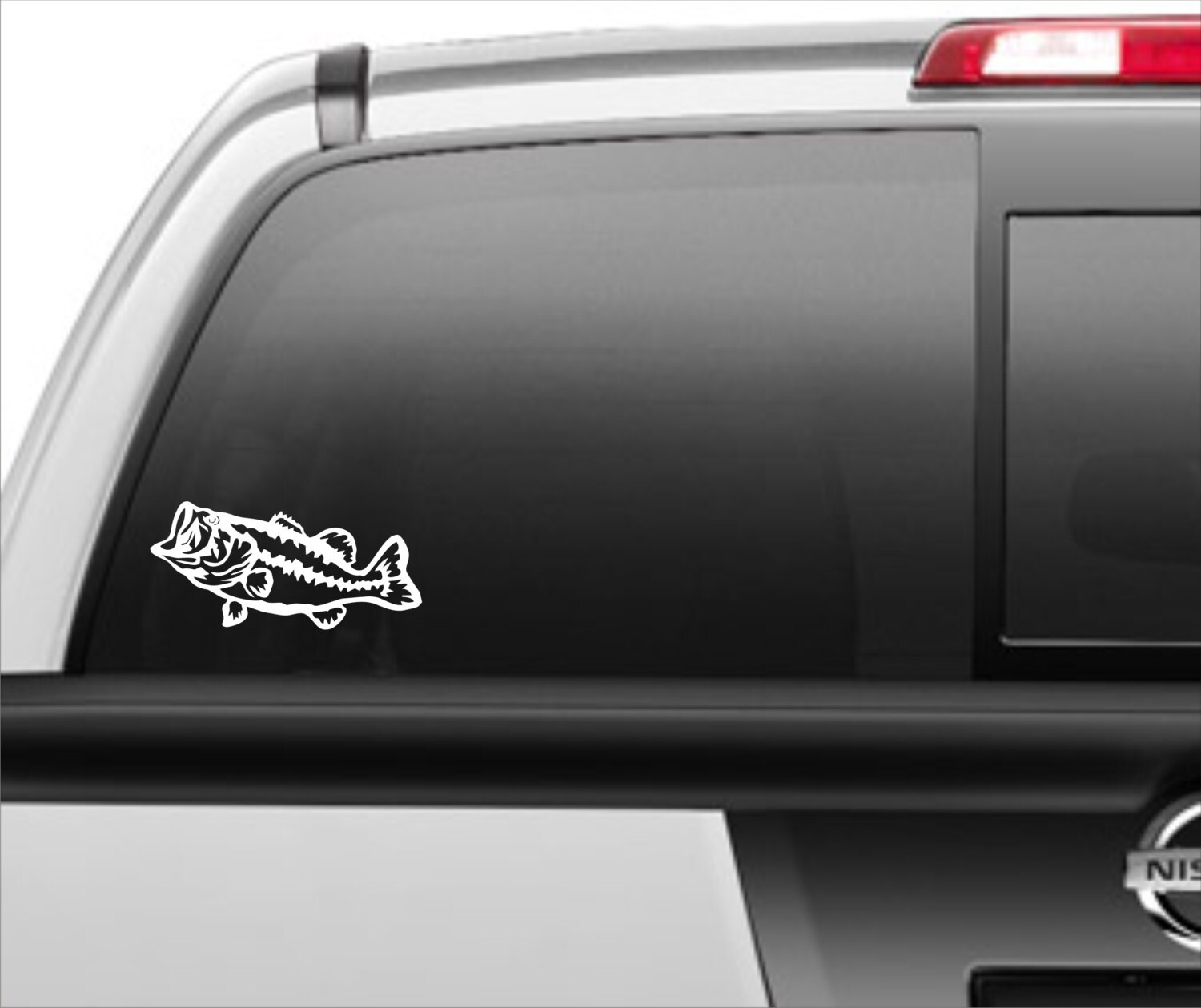 FGD Bass Fishing Window Decal Sticker Car Truck SUV Boat 12″x 9