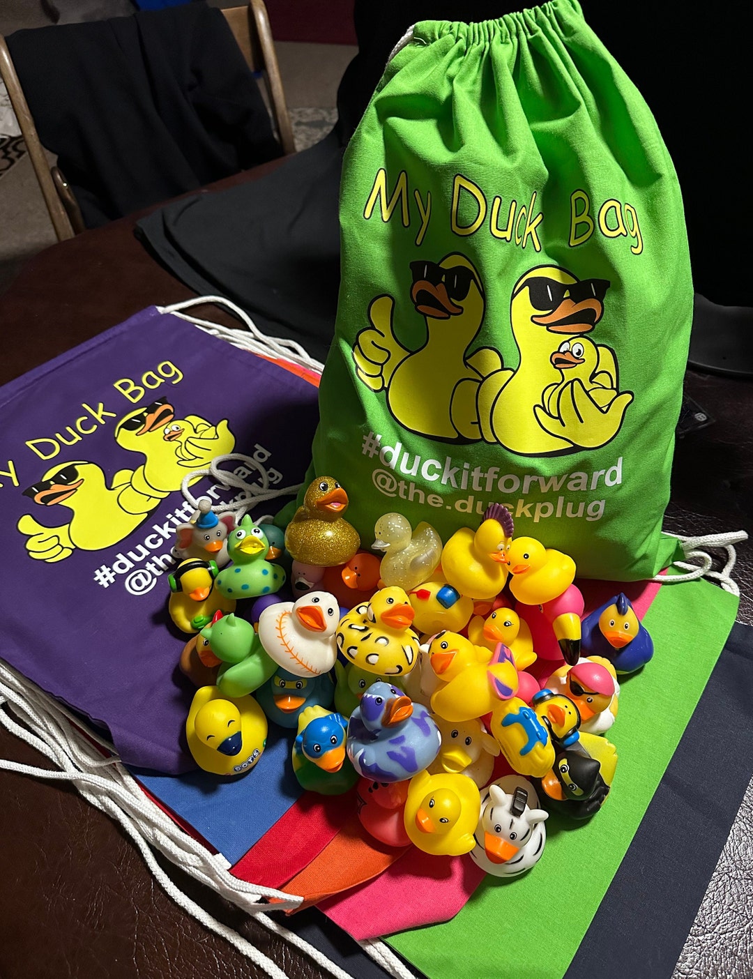 Duck Bag With 20 Rubber Ducks Duck Bag Drawstring Duck Bag Etsy