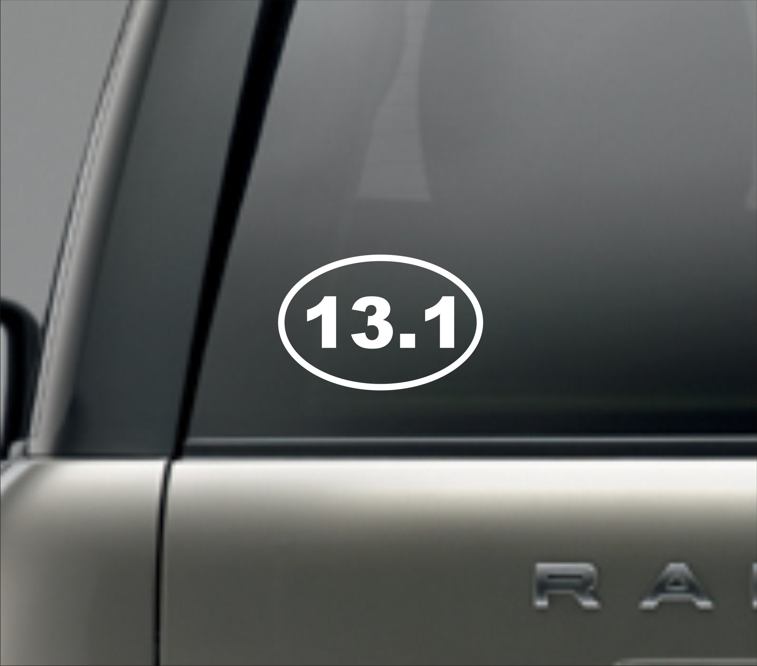 13.1 Half Marathon Vinyl Decal Sticker – Bumper / Laptop / Water Bottle