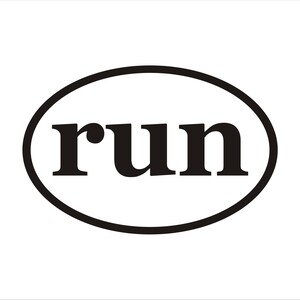 Run Vinyl Decal, Runner Decal, Runner Sticker, Run Vinyl Sticker ...