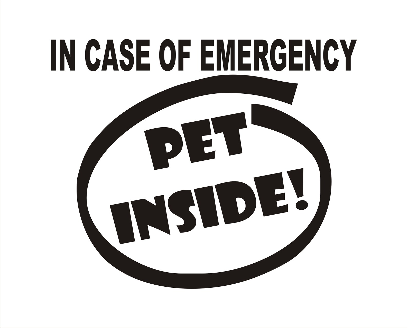 Pet Emergency Decals. in Case of Emergency Save My Pets Pet Etsy