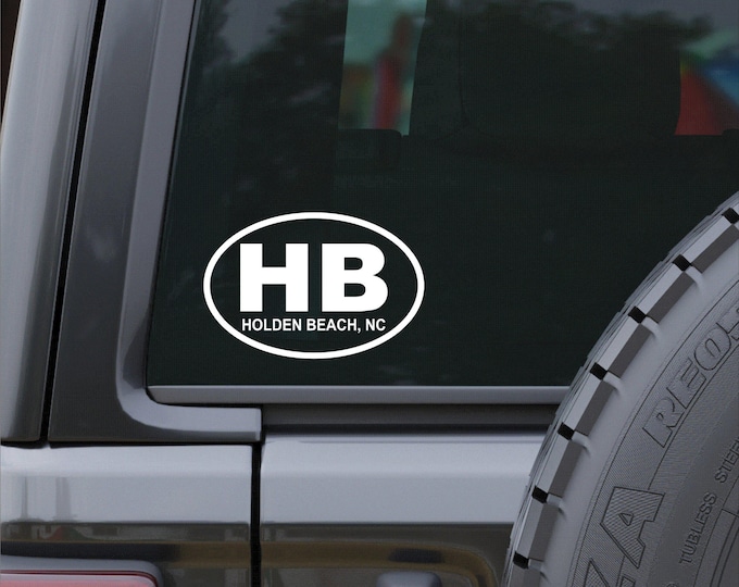 Holden Beach NC vinyl decal, Supply NC, Holden Beach sticker