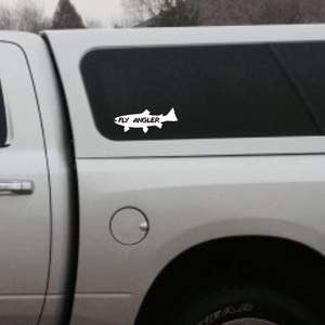 Fly Angler Decal, Fly Angler Sticker, Fly Fishing Decal, Fly Fishing ...