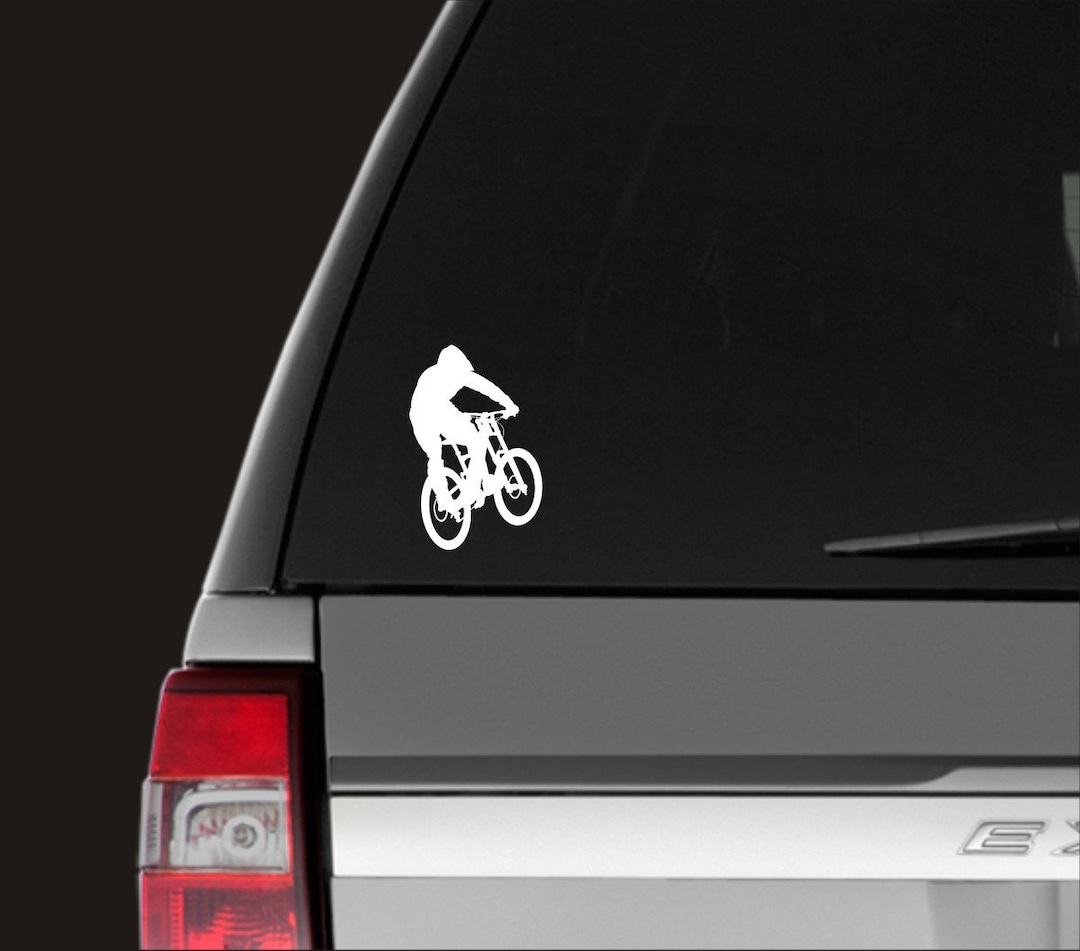 Mountain Bike Vinyl Decal Mountain Bike Sticker Biking Etsy