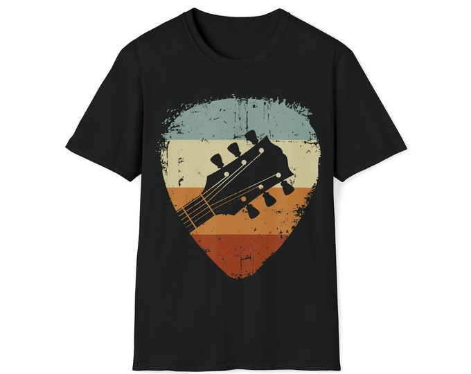 Guitar shirt Unisex Softstyle T-Shirt, guitar pick shirt, guitarist t-shirt, guitarist pick shirt, cool guitar shirt, guitar