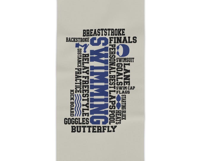 Swimmer Beach towel, swim team, pool accessories, swim gear