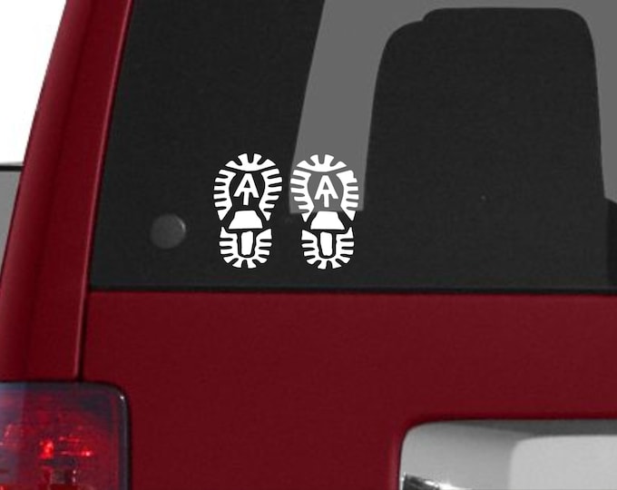 Appalachian Trail Boots vinyl decal, AT Boots sticker, Appalachian Trail Sticker, AT Boots decal, Appalachian Trail Thru Hiker decal, AT