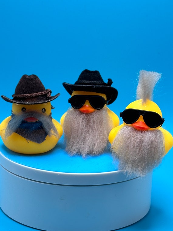 Rubber Yellow Duck, Hat Duck, Glasses Duck, Necklace Duck, Life