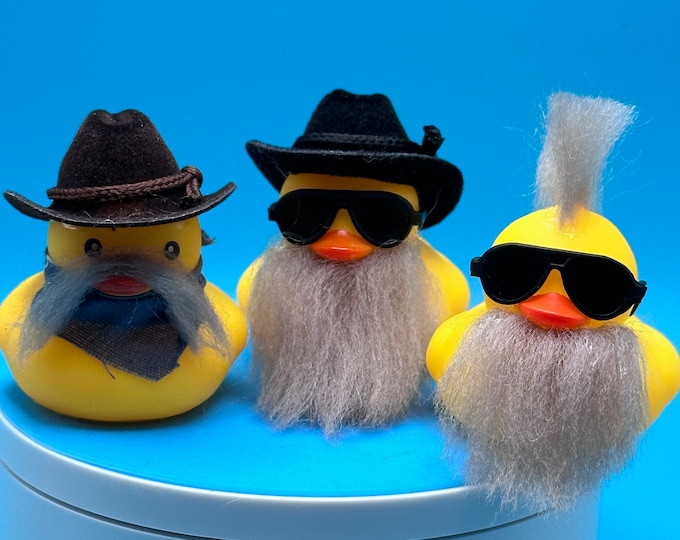 ducks, rubber ducks, get ducked, got ducked, bearded ducks, duck it, beards, duck on, cruising ducks, Unique and one of a kind!