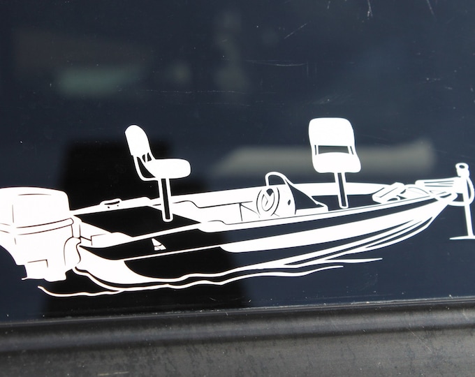 Fishing boat decal, fishing boat sticker, bass boat decal, bass boat sticker, bass pro boat, bass angler boat, bass boat vinyl decal