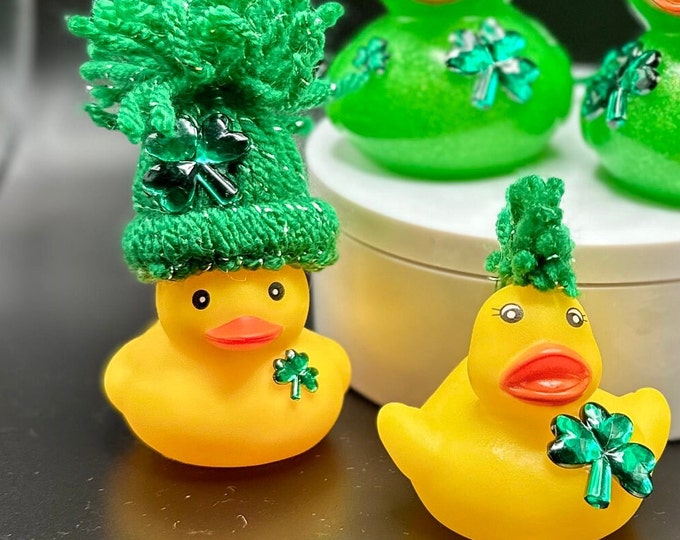 St Patricks day ducks, rubber ducks, go ducking, get ducked, cruise ducks, duck it, gifts, Unique and one of a kind! Check out my page