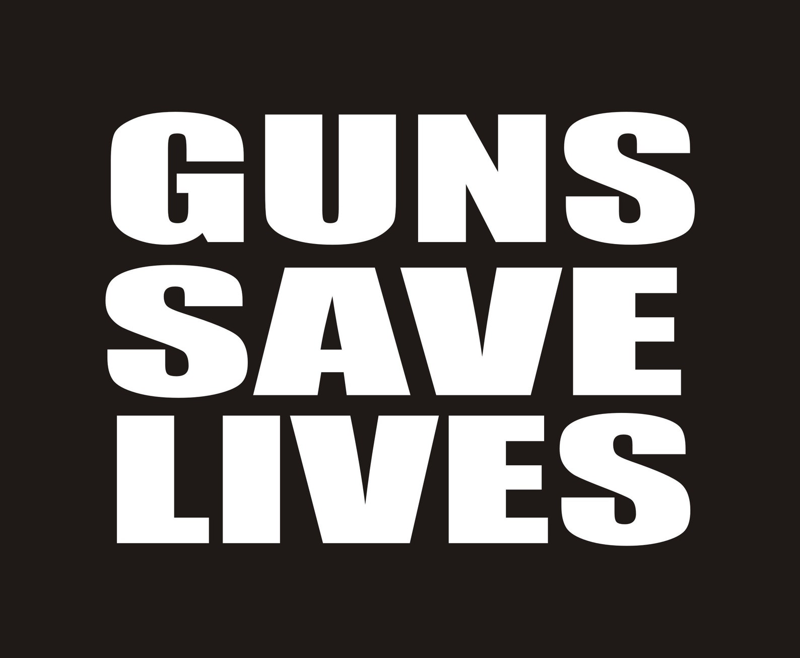 Guns Save Lives Vinyl Decal Guns Save Lives Sticker Pro Gun Etsy