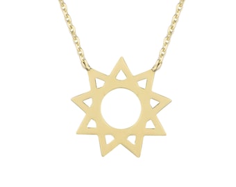 Classic Bahai Nine Star Necklace